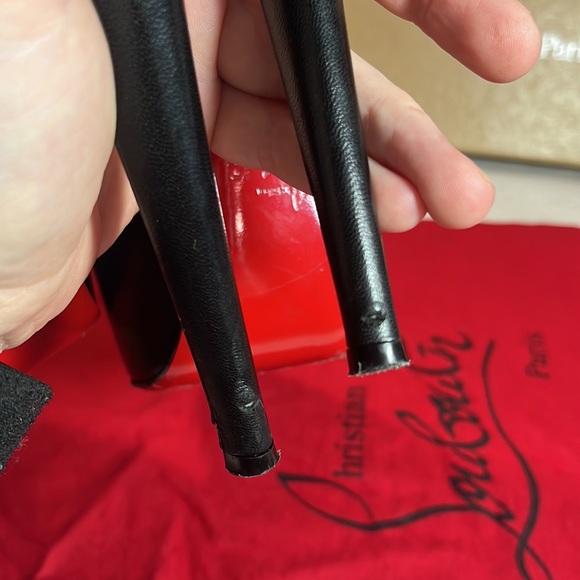 SOLD✨Christian Louboutin✨ Daffodile 160mm Kid Chunky Platform Pumps Size 38 - Picture 11 of 14